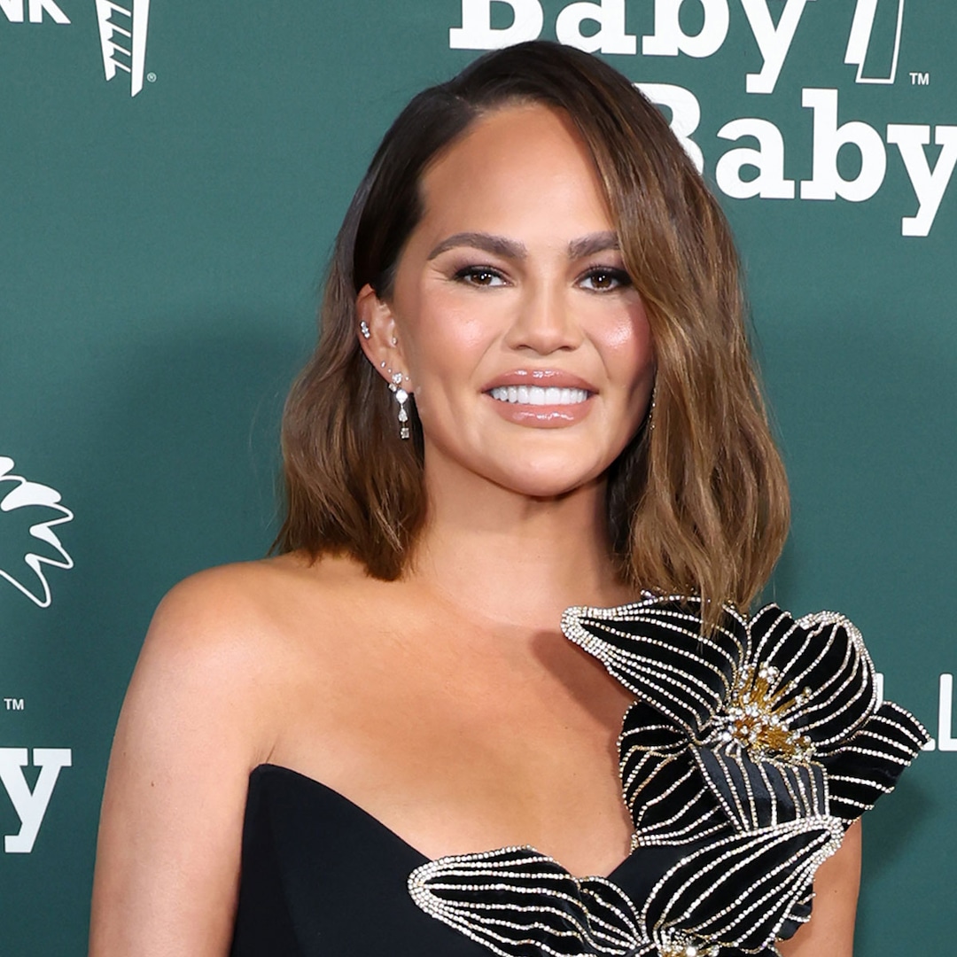 Chrissy Teigen Laughs Off Wardrobe Malfunction at Baby2Baby Gala 2023